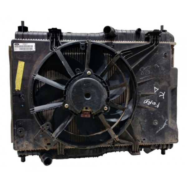 Ventoinha, Radiador E Defletor Ford Ka 2015 A 2018.