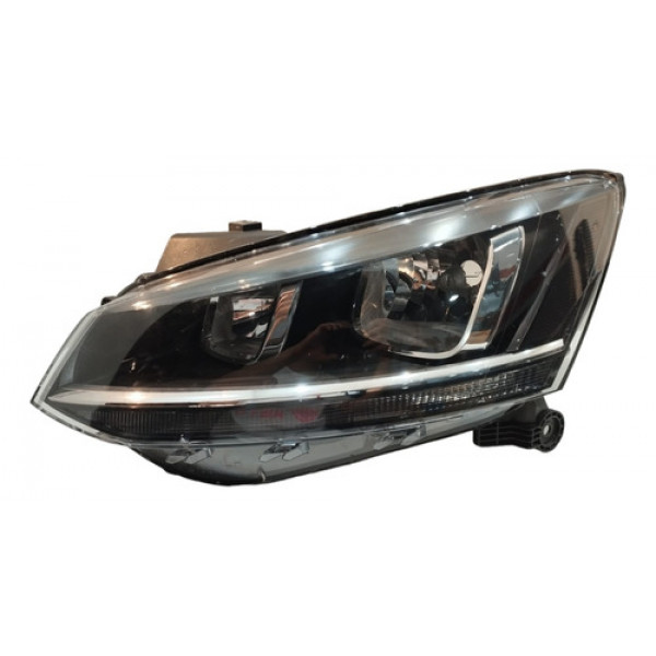 Farol Esquerdo Masc Negra Vw Fox 2015/2021