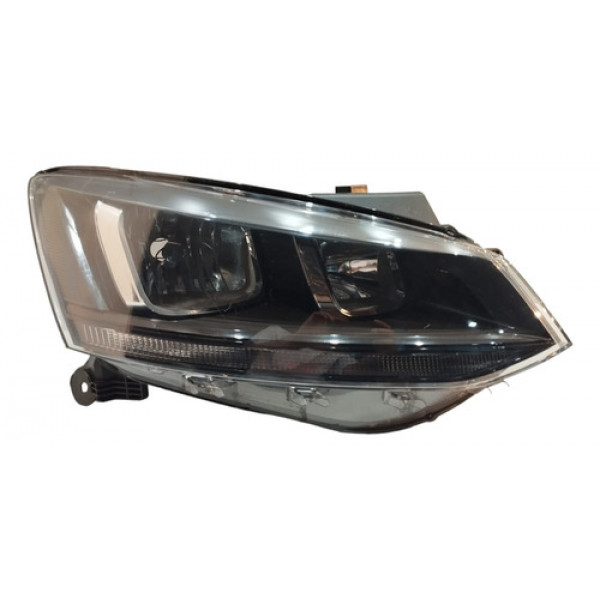 Farol Direito Masc Negra Vw Fox 2015 A 2018