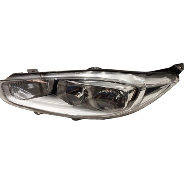 Farol Esquerdo Cromado Ford Fiesta 2013/2019